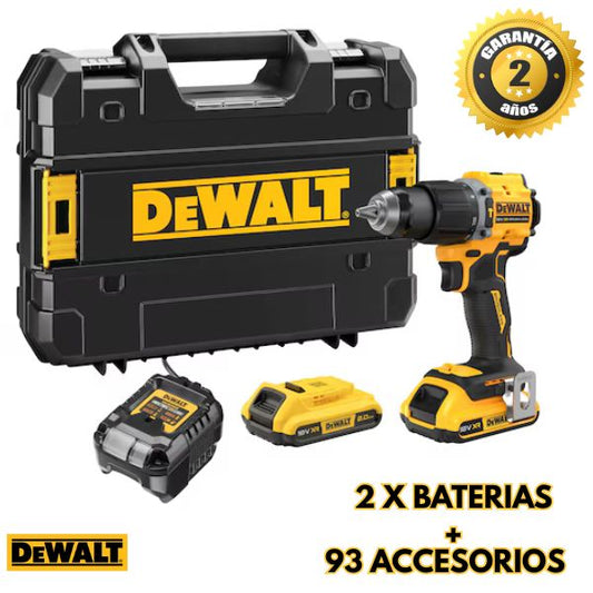 Taladro Inalámbrico 21V con 93 Herramientas-Kit completo para el Hogar- 🔧🔋